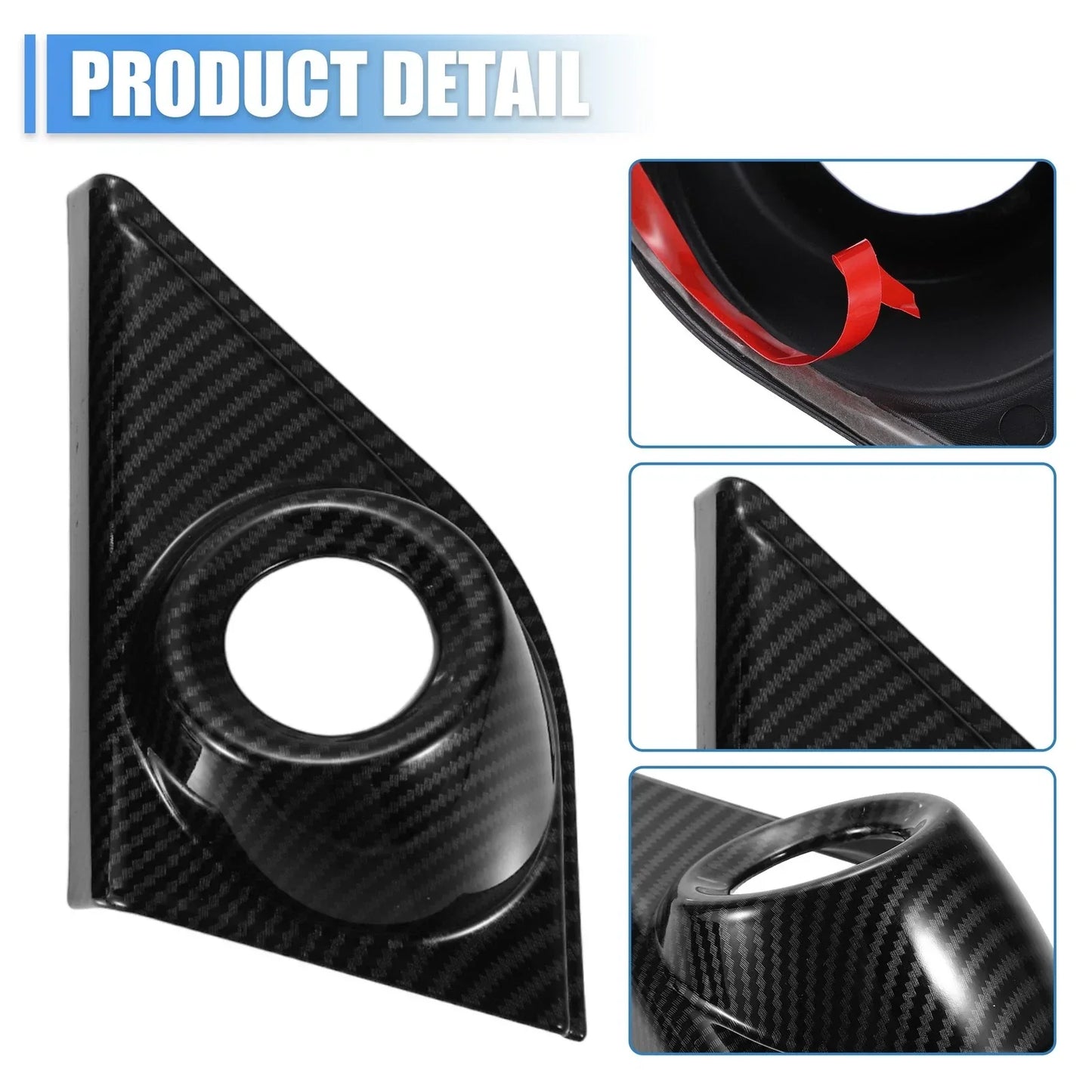 Carbon Fiber Front Door Window A-Pillar Speaker Covers for Honda CR-V (2017-2023)