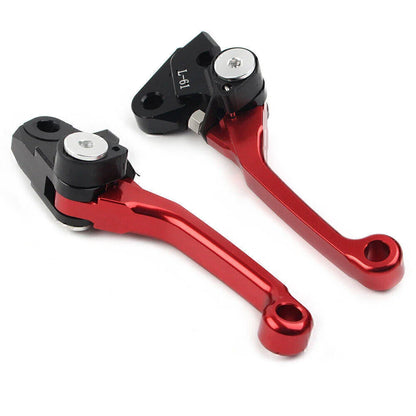 Red Pivot Brake Clutch Levers for KAWASAKI KX250F KX450F (2004-2023)