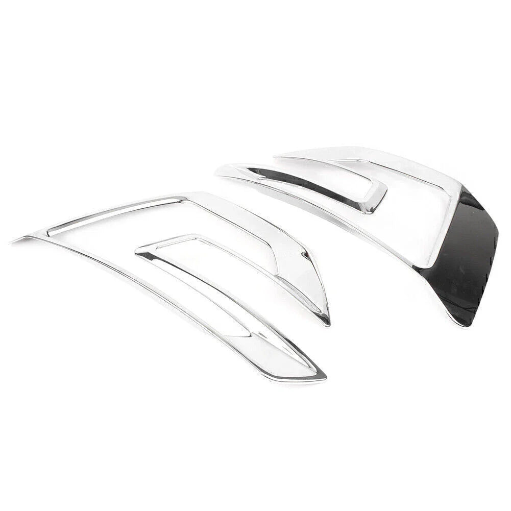 Front Fog Light Bezel Covers for Ford Explorer Sport (2016-2017) Chrome