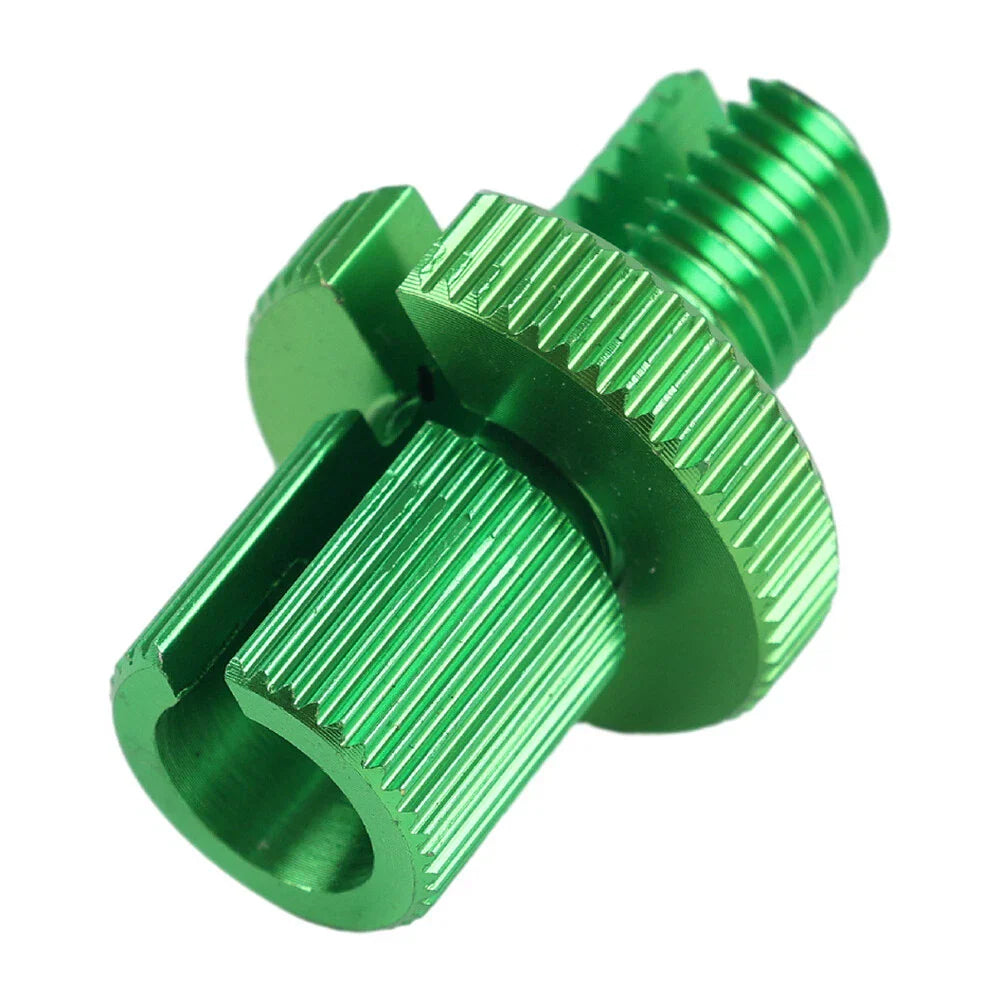 8mm Clutch Brake Throttle Cable Adjuster Screw Green for Motorcycle ATV Pit Bike