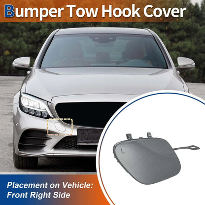 Front Bumper Tow Hook Cover for Mercedes A-Class (2019-2023) Selenite Grey