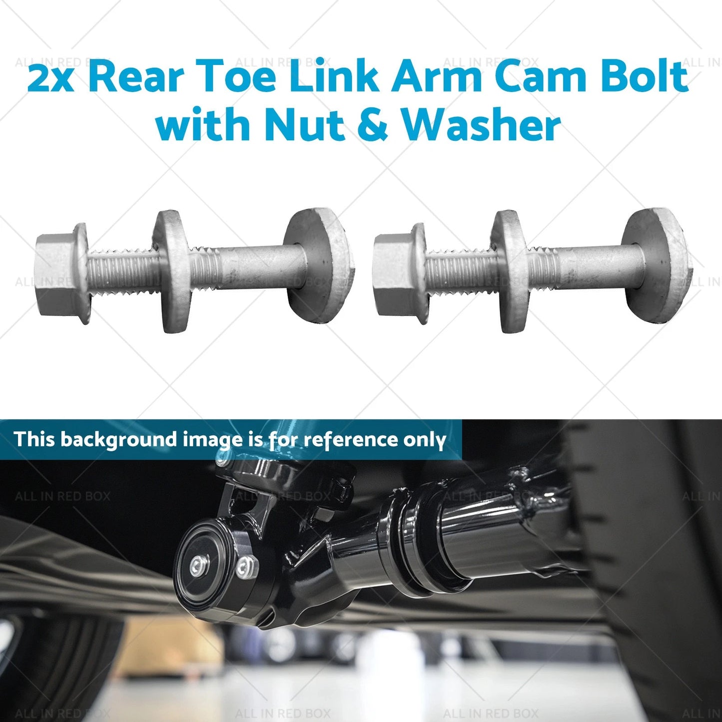 Rear Toe Link Arm Cam Bolt Nut & Washer for Tesla Model S, X (2012-2023)