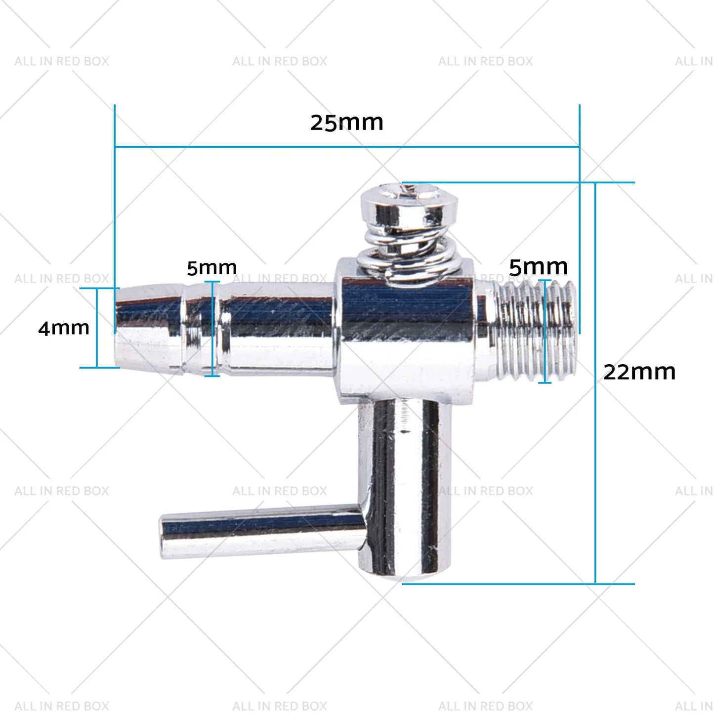4mm Air Flow Distributor Valves for Aquarium Fish Tank Pond Pump Hose
