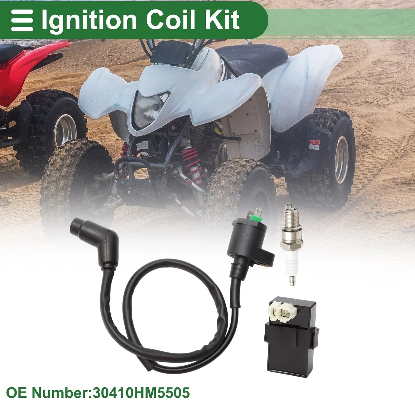 Ignition Coil Set for Honda FourTrax 300 TRX300 2x4 (1994-1997)
