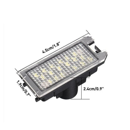 Number Plate Light for Jeep Grand Cherokee, Compass, Fiat 500 (2013-2019)
