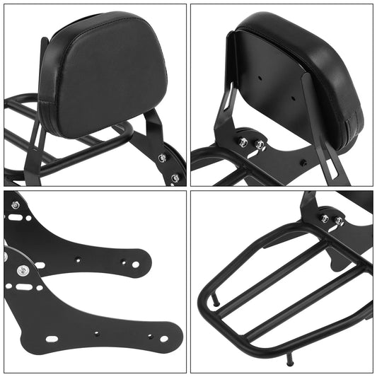 Backrest Sissy Bar Luggage Rack for Kawasaki Vulcan S VN650 EN650 (2015-2023)