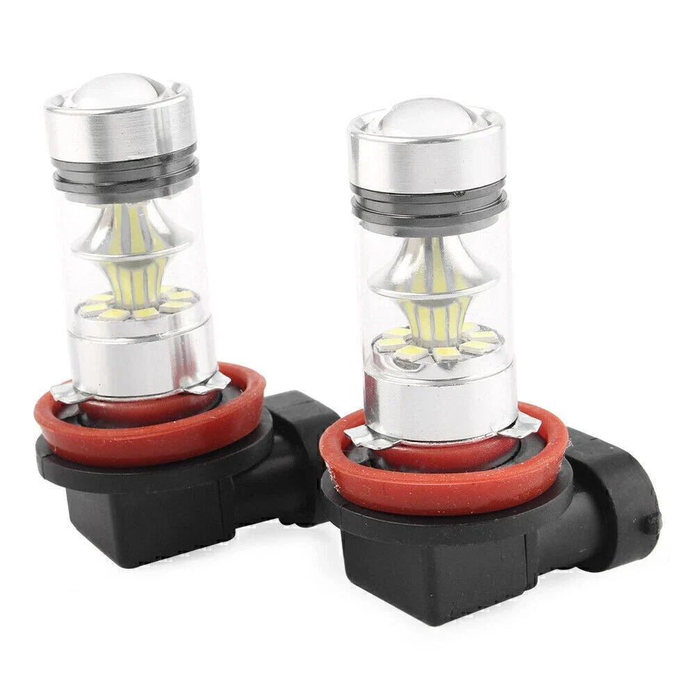 High Power 100W H8 H11 LED Fog Driving Light Bulbs  White