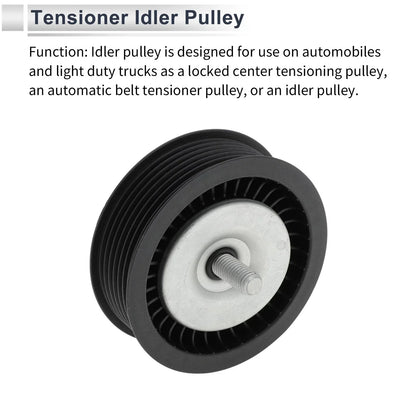 Drive Belt Idler Pulley for Mercedes-Benz M-Class (2005-2011) 1 x Black