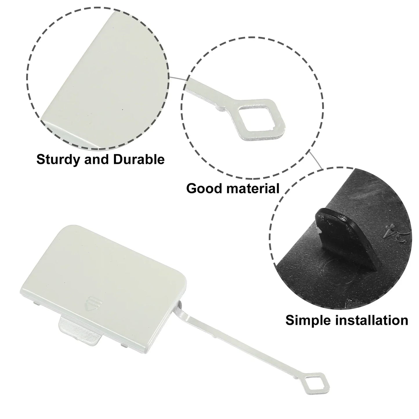 Front Right Bumper Tow Eye Hook Cover for Mercedes-Benz C 350 (2012-2015)