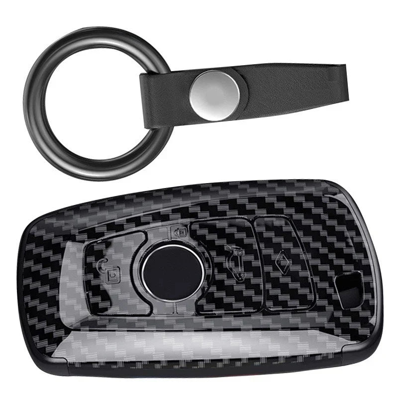 Carbon Fiber Style Remote Key Shell Cover for BMW 1 2 3 4 5 6 7 (2000-2023)