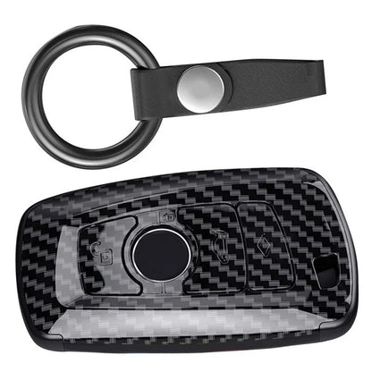 Carbon Fiber Style Remote Key Shell Cover for BMW 1 2 3 4 5 6 7 (2000-2023)