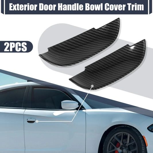 2 x Car Exterior Outer Door Handle Bowl Cover Trim for Dodge Charger (2011-2020)