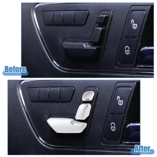 3 x Door Seat Adjust Button Switch Cover Trim Set for Mercedes Benz (2010-2015)