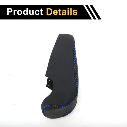Car Gear Shift Knob Cover for Honda Civic 2006-2011 Black Blue Faux Leather