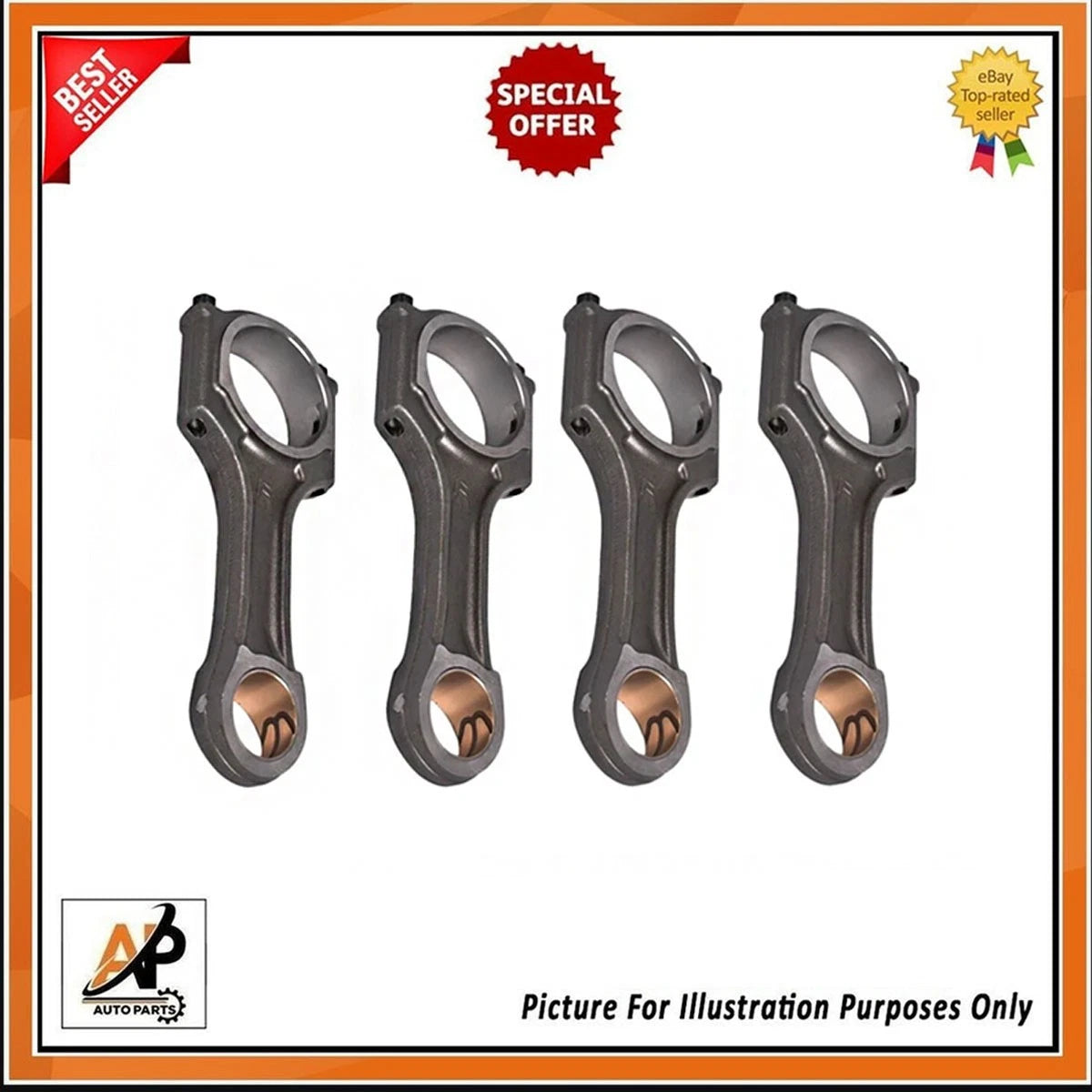 Crankshaft Assembly with Con Rods for Peugeot 2.0 BlueHDi (2011–2018)