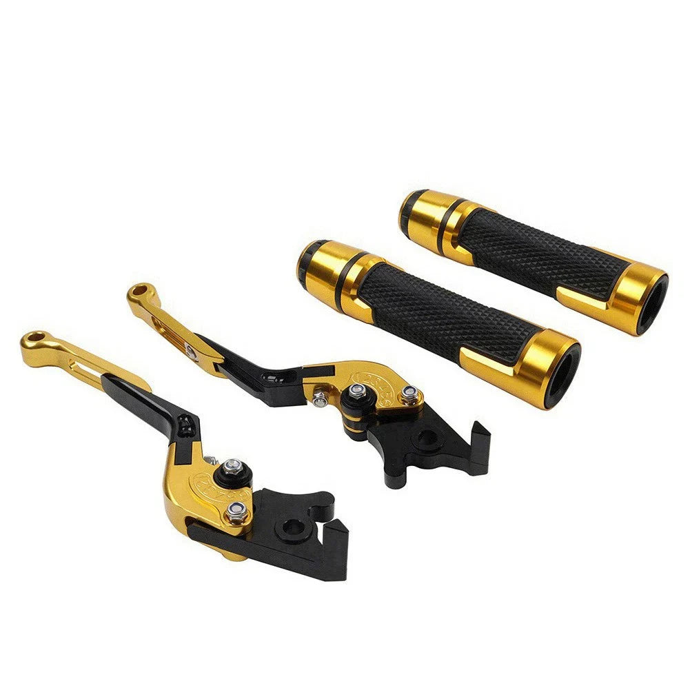 Folding Extendable Brake Clutch Lever Grip Set for Thruxton/Street Cup (2016-2023)
