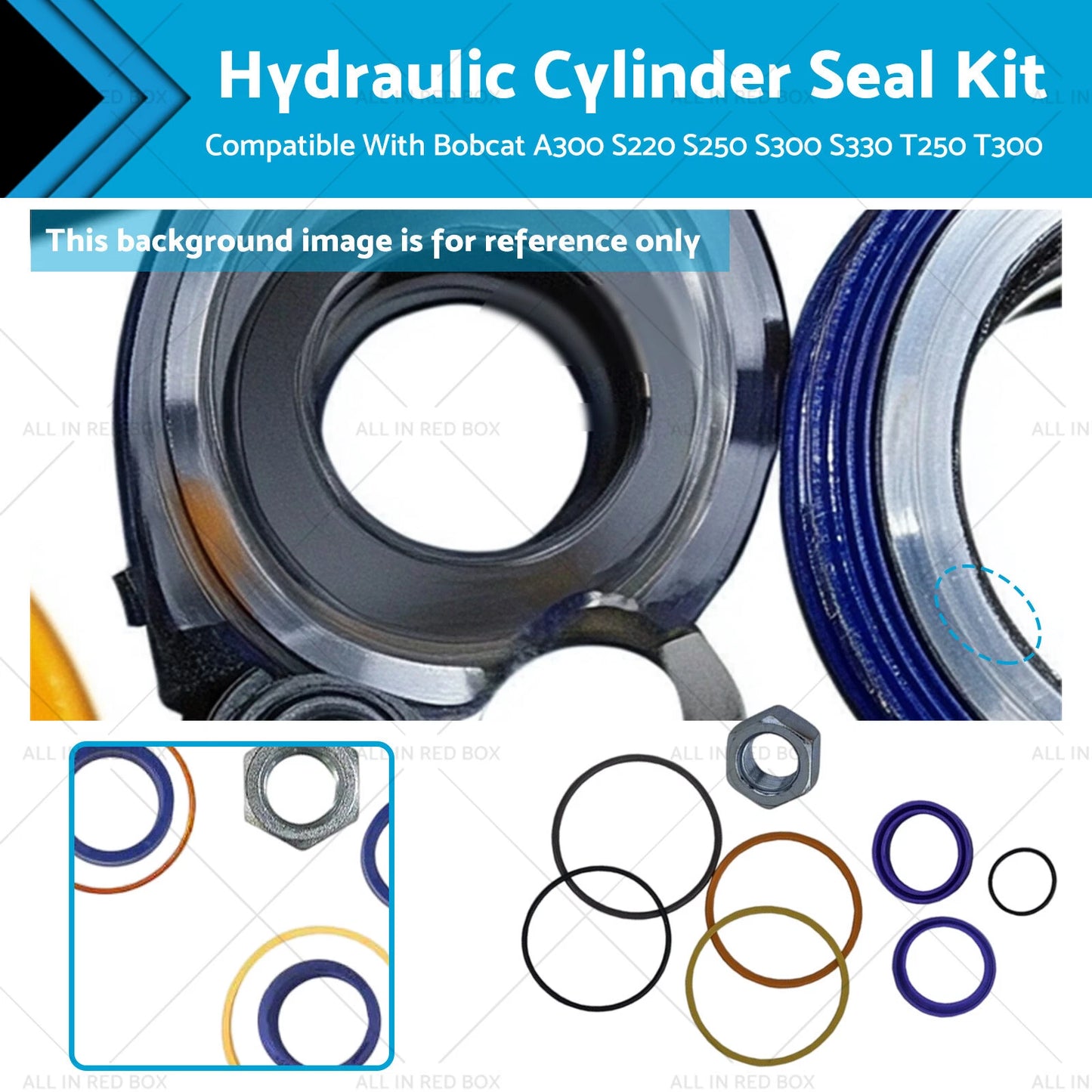 Hydraulic Cylinder Seal Kit for Bobcat A300 S220 S250 S300 S330 T250