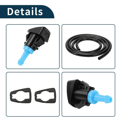 Windshield Washer Nozzle & Gasket, Fluid Hose for Dodge Grand (2001-2009)