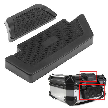 Black Rear Saddlebag Trunk Passenger Backrest Pad for Motorcycle