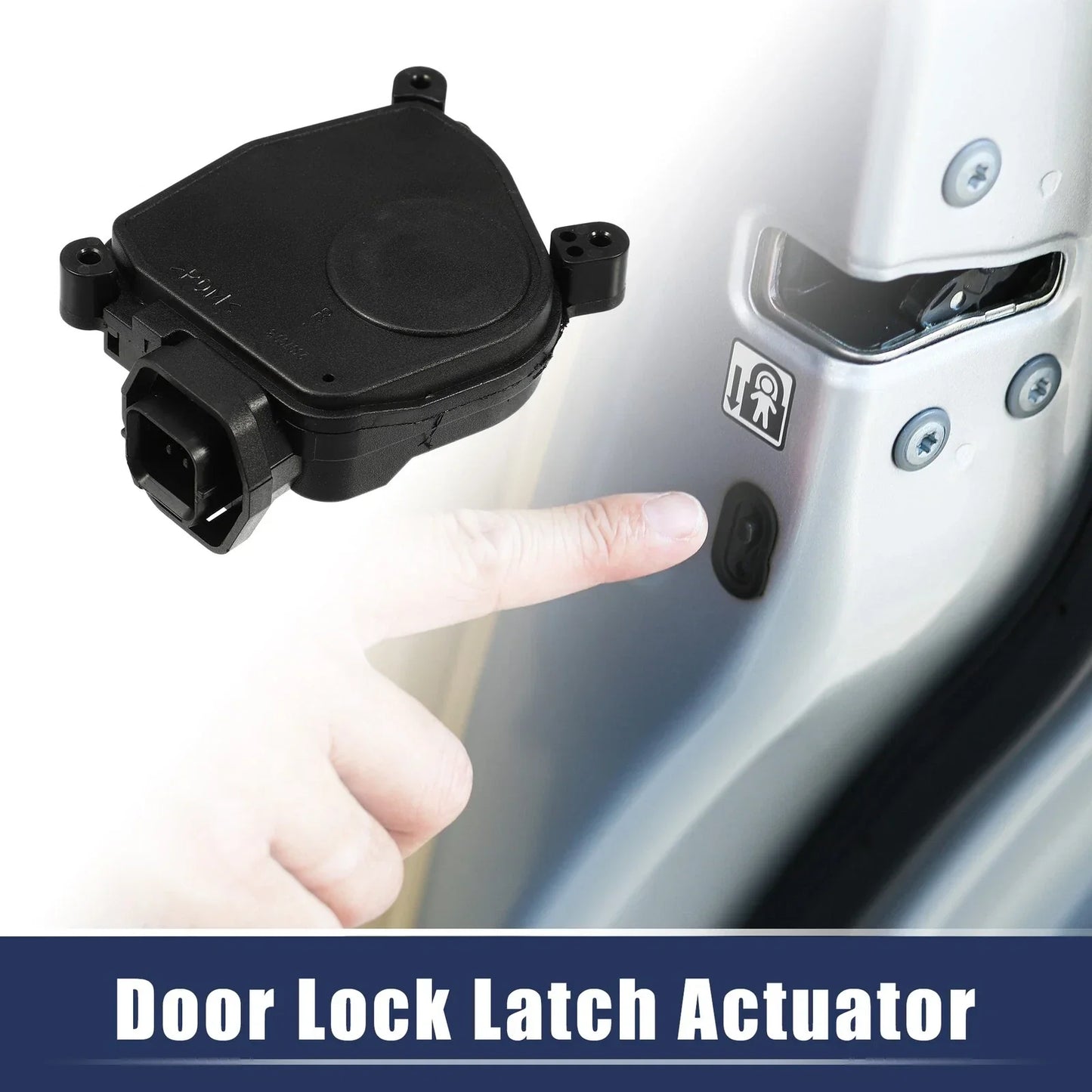Front Right Door Lock Latch Actuator for Hyundai Accent (2006-2011) Black