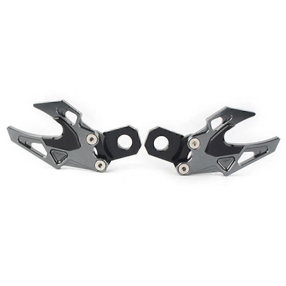 Grey CNC Rear Fork Chain Adjuster for Honda CB650F (2014-2018)