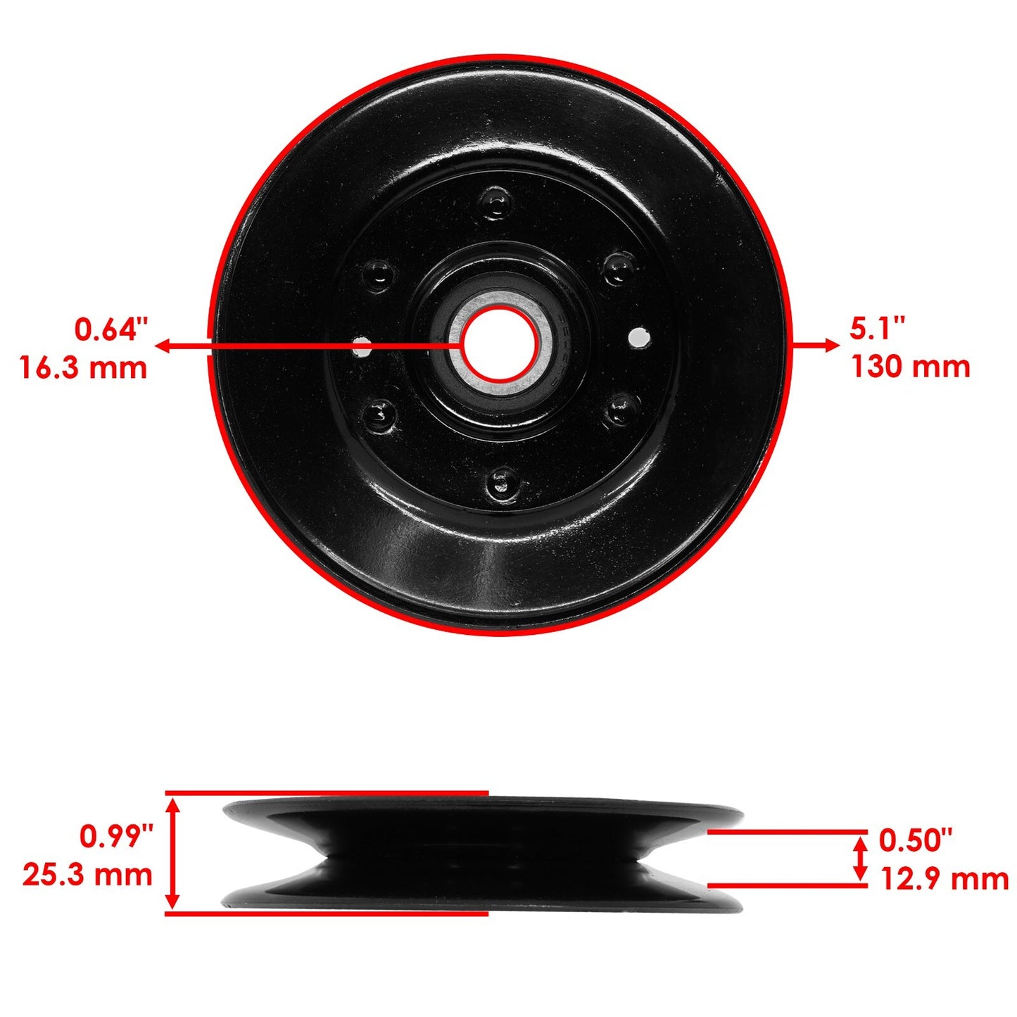 Deck Pulley Replacement for John Deere X465 X475 X485 X495 X575 (2010–2019)