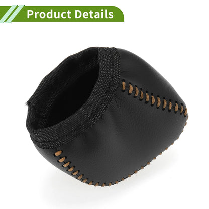 Gear Shift Knob Cover for Lexus NX250 2022-2023 Black Brown Faux Leather