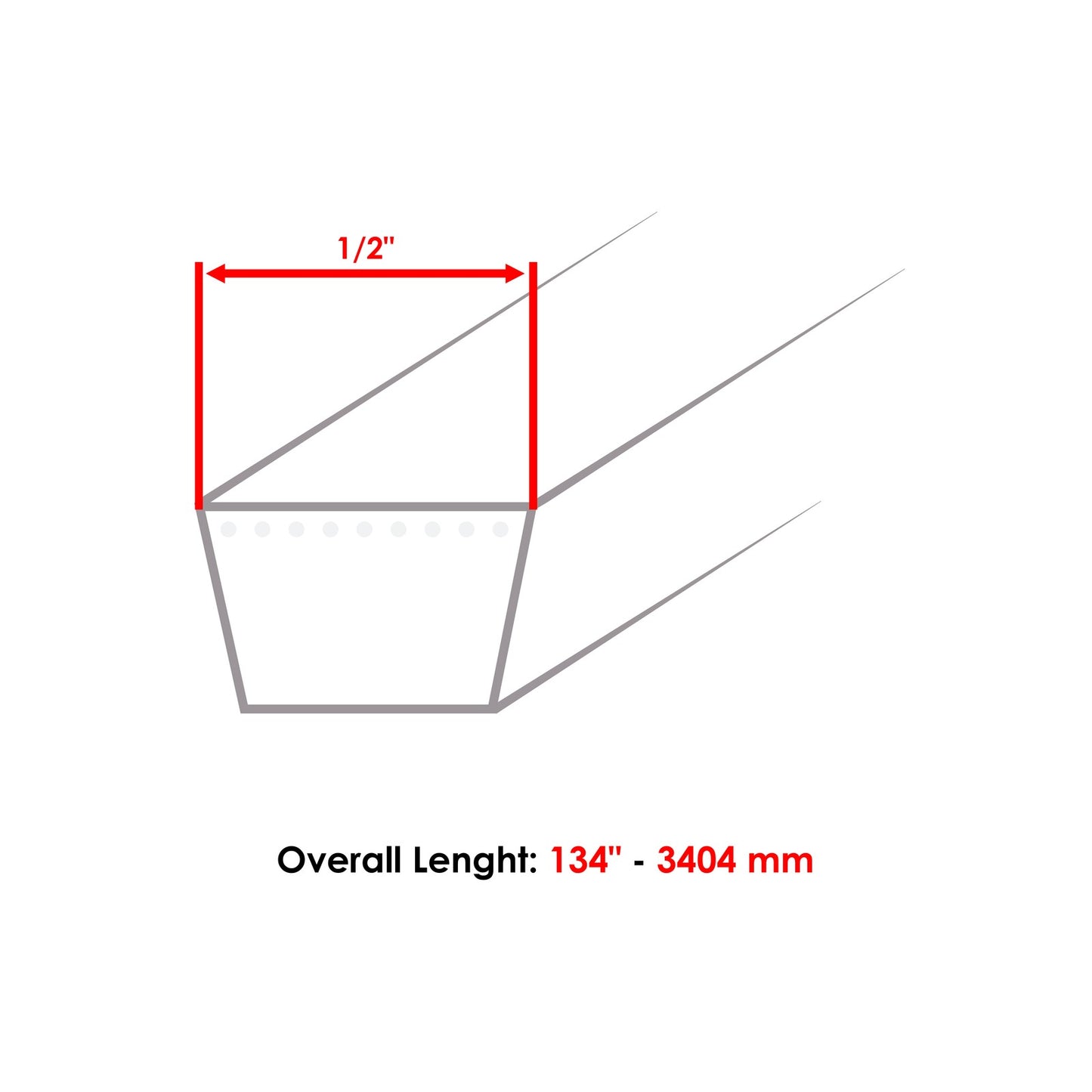 Deck Belt 42 Inch Replacement for Gravely ZTXL1842 ZTXL2042 (2016–2024)