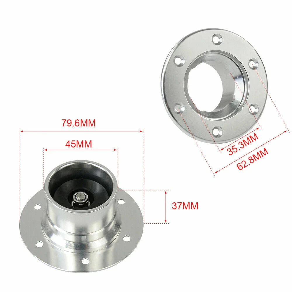 Billet Fuel Filler Neck Pop-Up Gas Cap for Universal 6 Hole