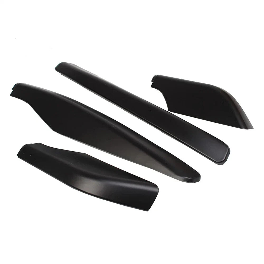 4 x Black ABS Roof Rack End Cover Caps for Mitsubishi Pajero (2009-2018)