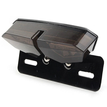 Red Tail Light Turn Signal Brake License Plate Holder for Motorcycle