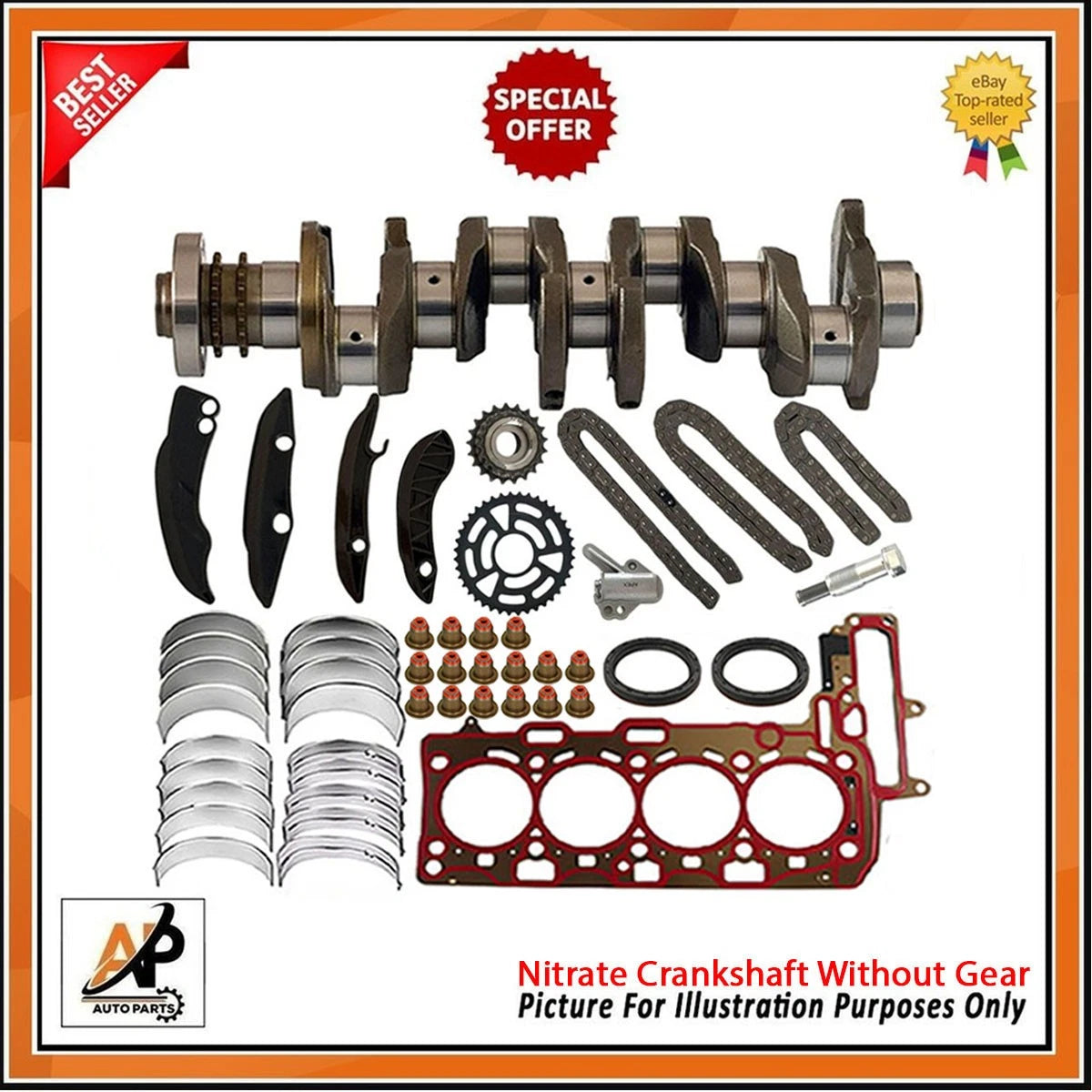 Engine Rebuild Kit with Crankshaft for BMW 2.0 B47 B47D20 (2015–2024)