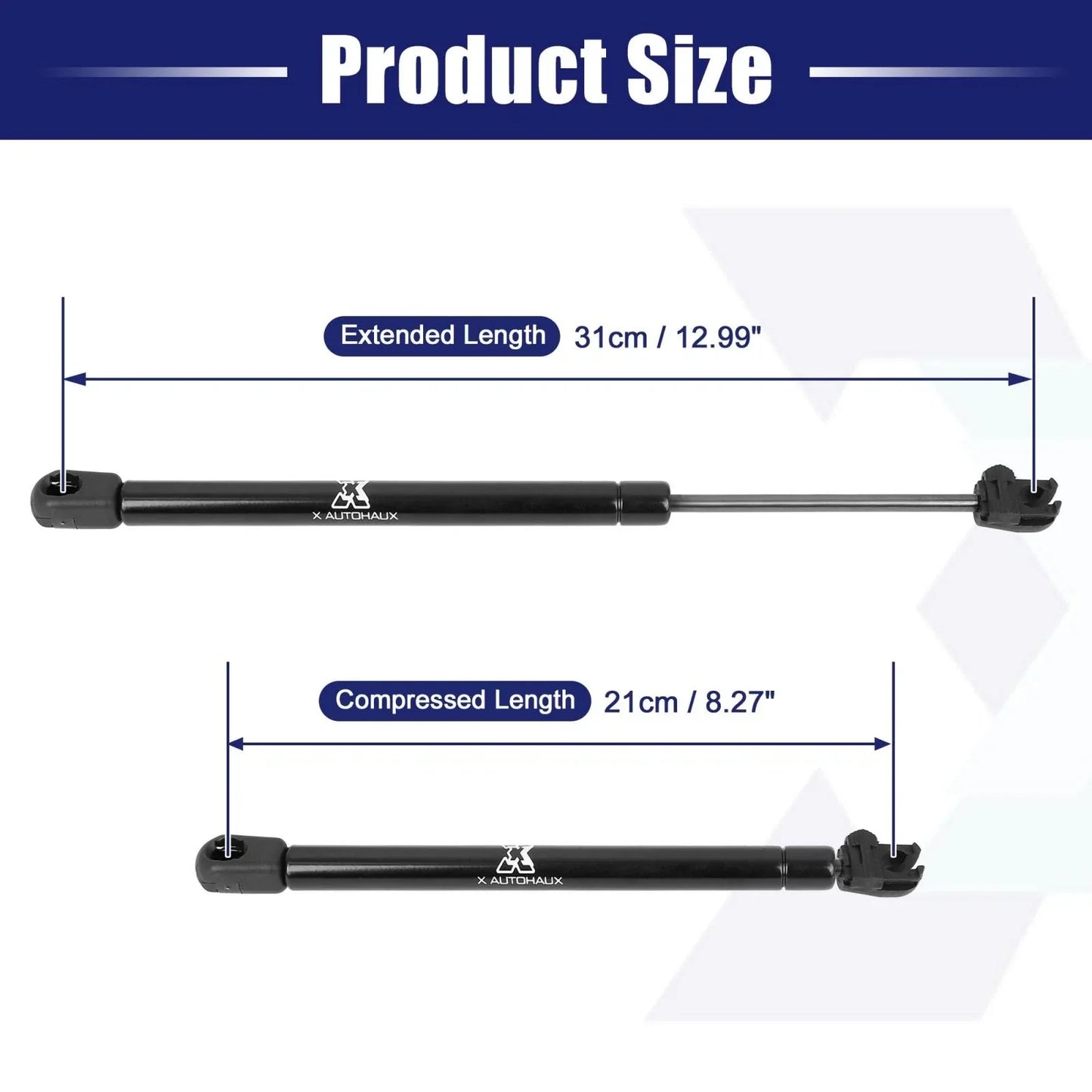 2 x Front Hood Lift Supports for Dodge Challenger (2008-2012)