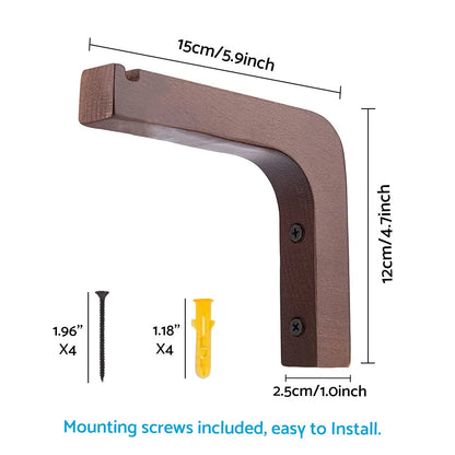 Wooden Plant Hanger Hook for Wall - Hanging Basket Flower Pot