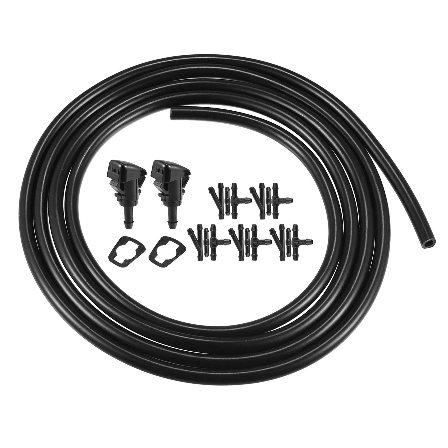 2 x Windshield Washer Nozzles & 1.6m Hose Kit for Chrysler Dodge (2001-2009)