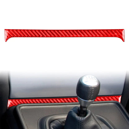 Carbon Fiber Red Interior Below Radio Console Cover Trim for Honda S2000 (2000-2009)