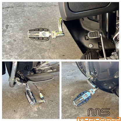Zombie Skull Foot Pegs for Harley Dyna Touring FLH FLT (2006-2023)