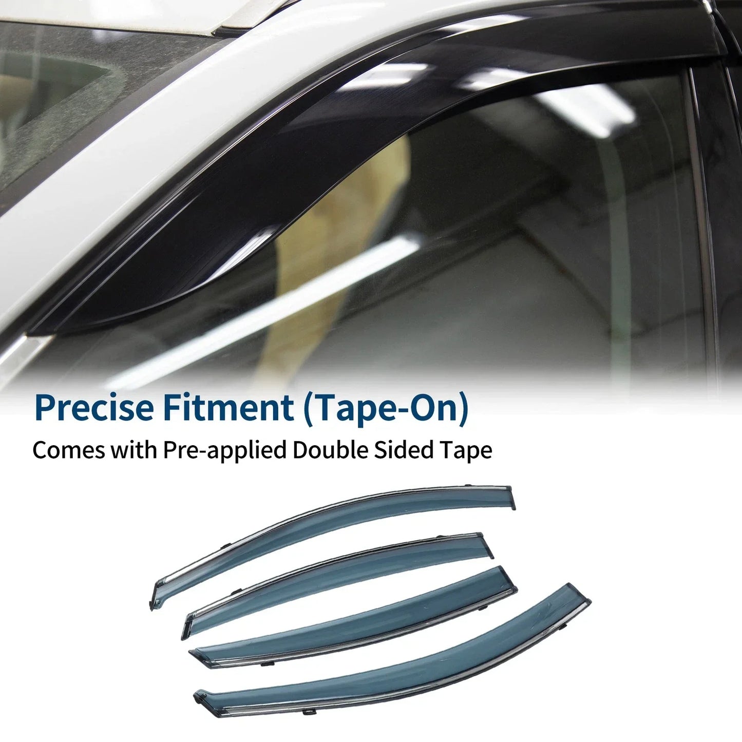 Car Window Deflectors for Hyundai Accent Sedan 2012-2017 Side Vent Visors