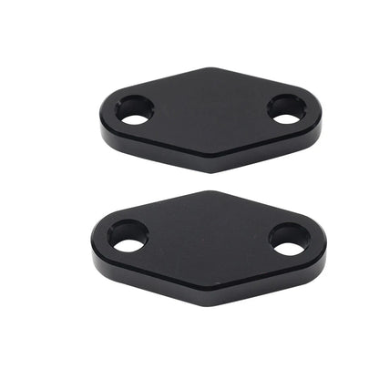 Black Oil Cooler Block Off Plate w/ Gasket for Suzuki Hayabusa GSX1300R (99-20)