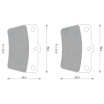 Rear 4wd Disc Brake Pads for RAV4 94-05 SXA10 SXA11 ACA20 ACA21 ACA22 ACA23 Set