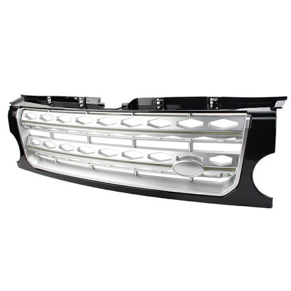 ABS Silver Front Grille Bumper Mesh for Land Rover Discovery LR3 (2005-2009)