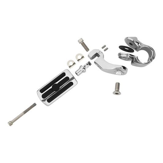 1.25" Short Angled Highway Engine Guards Foot Pegs for Harley Yamaha
