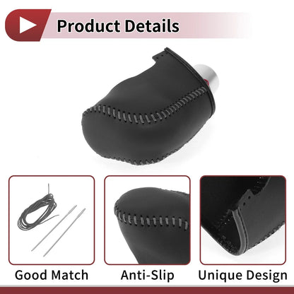 Car Gear Shift Knob Cover for Hyundai Sonata (2011-2014) - Black Grey