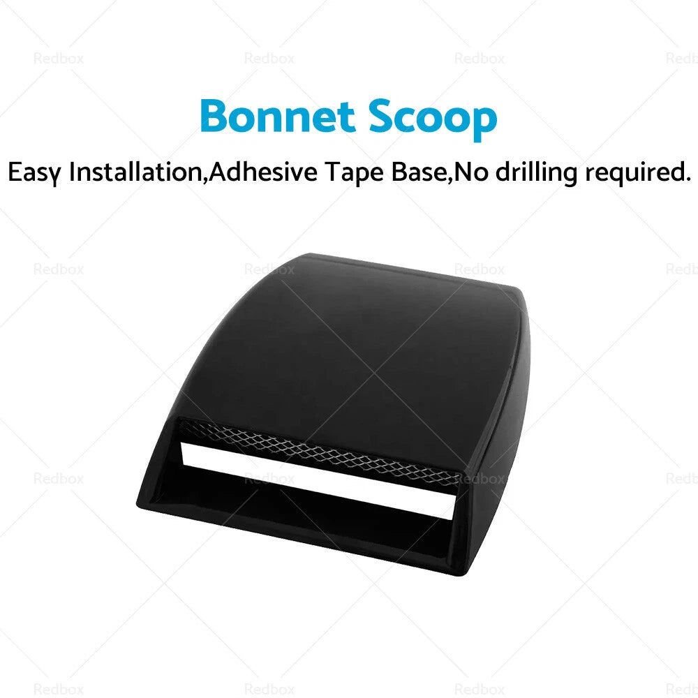Black ABS Plastic Air Flow Intake Scoop for Universal Car Hood Cover