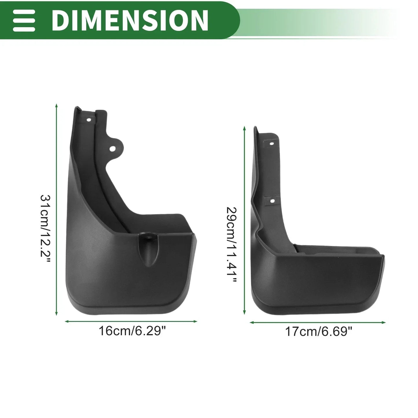 Mud Flaps Splash Guards Front & Rear for Lexus RX
