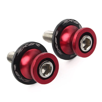 Red Swingarm Spools Slider Screws 10MM for KAWASAKI ZX6R (1998-2011)
