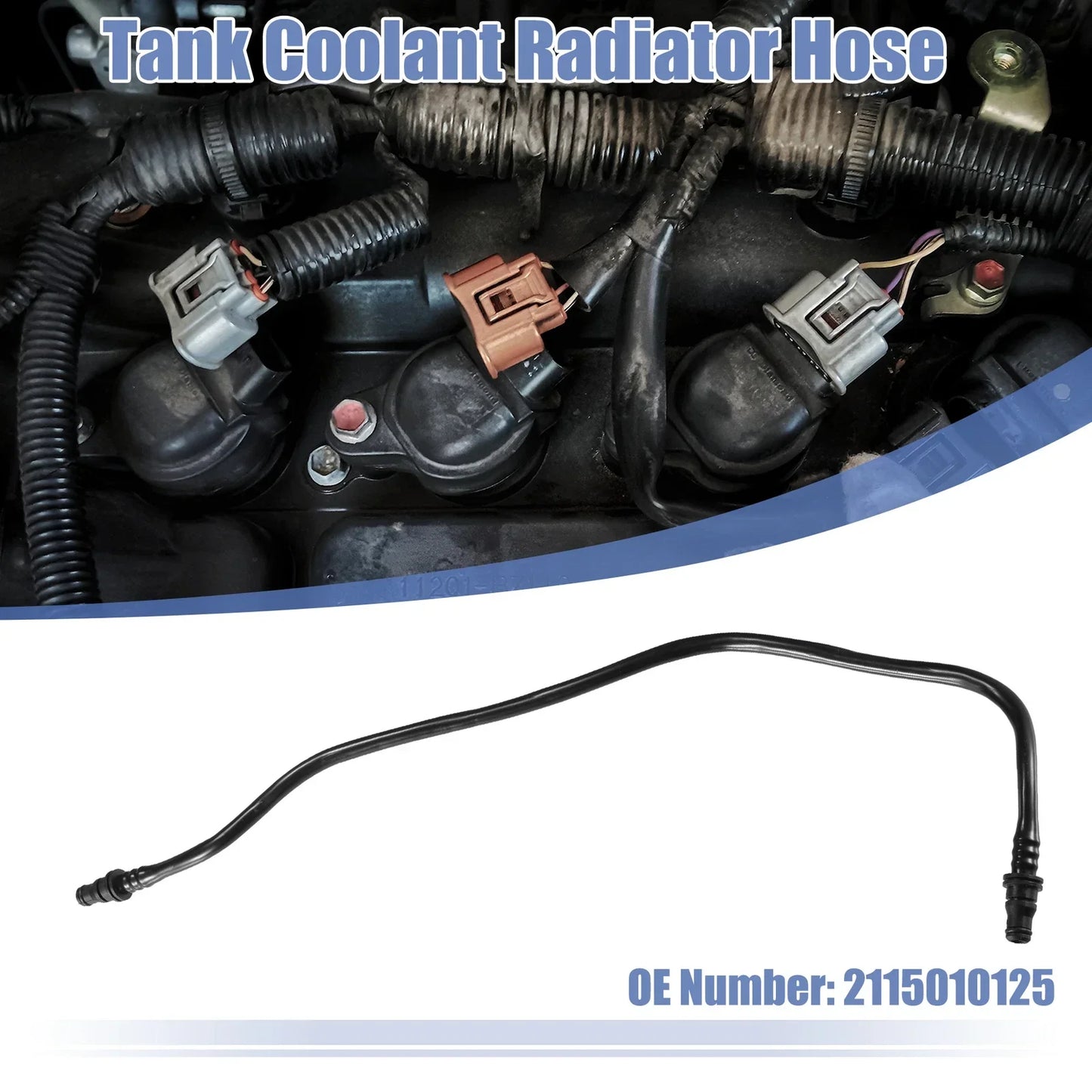 Heater Hose Radiator Expansion Tank Pipe for Mercedes-Benz E320 (2003-2005)