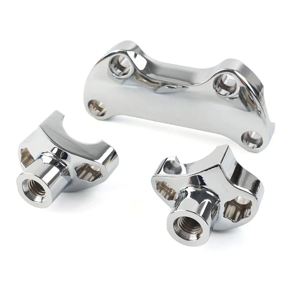 1.7" Handlebar Risers for Harley Dyna, Street Bob, Softail, Sportster (2006-2023)
