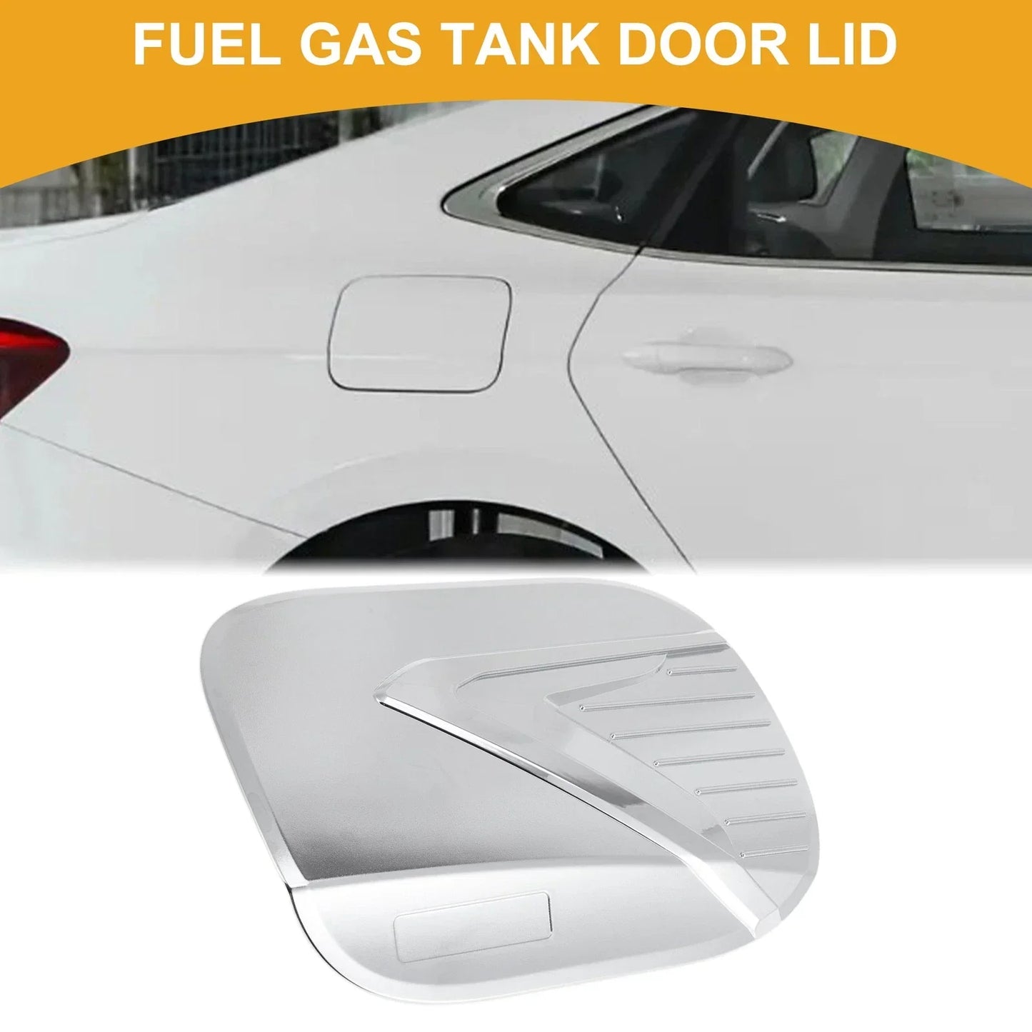Fuel Tank Door Cap for Hyundai Palisade 2019-2025 Gas Tank Flap Chrome