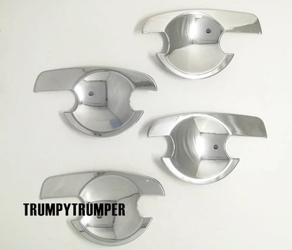Chrome Door Handle Cover Insert Bowl Trim for Nissan Navara D40 (2005-2015)